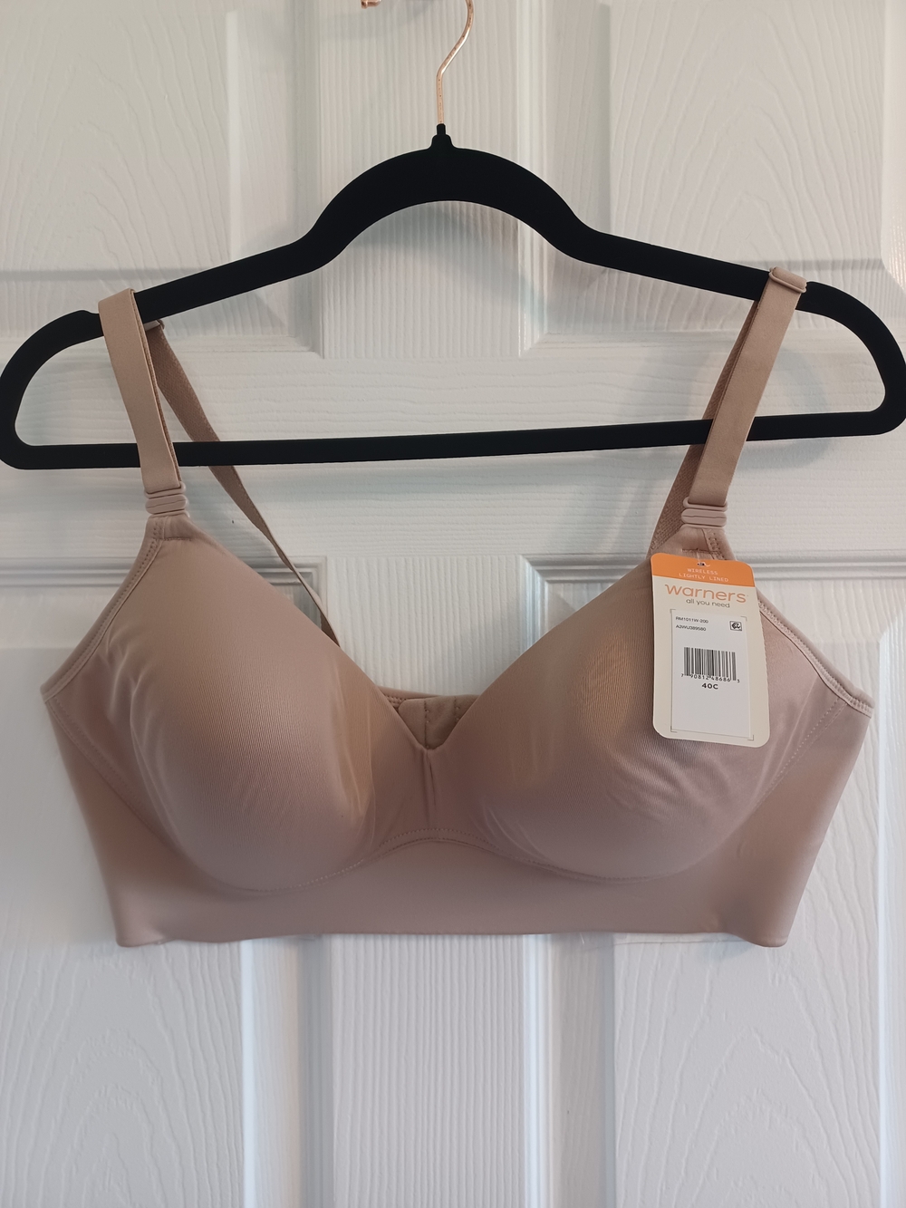 Warner's Beige/Nude Smooth Wirefree T-Shirt Convertible Bra 40C